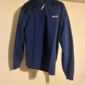 Vineyard Vines Men's Navy Zip-Up Sweater